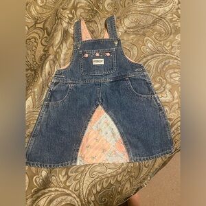 Oshkosh B'gosh Denim Dress /Blue Jean Dress with floral pattern